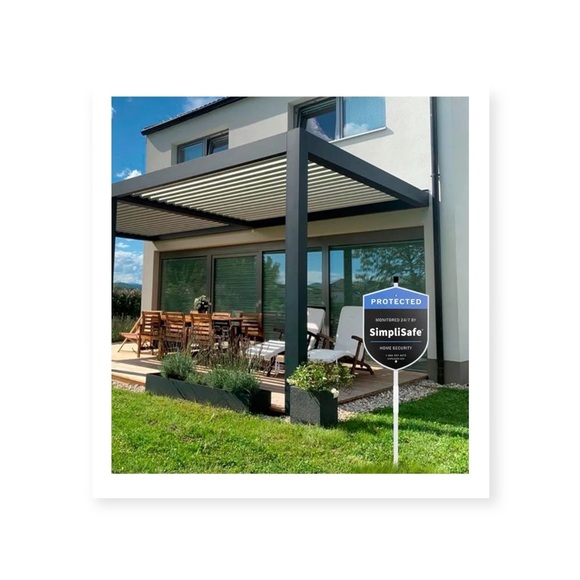 new Simplisafe ✈︎ Yard Sign with Stake ✈︎ Home or Office Alarm System ✈︎ Blue ✈︎ - Picture 2 of 16